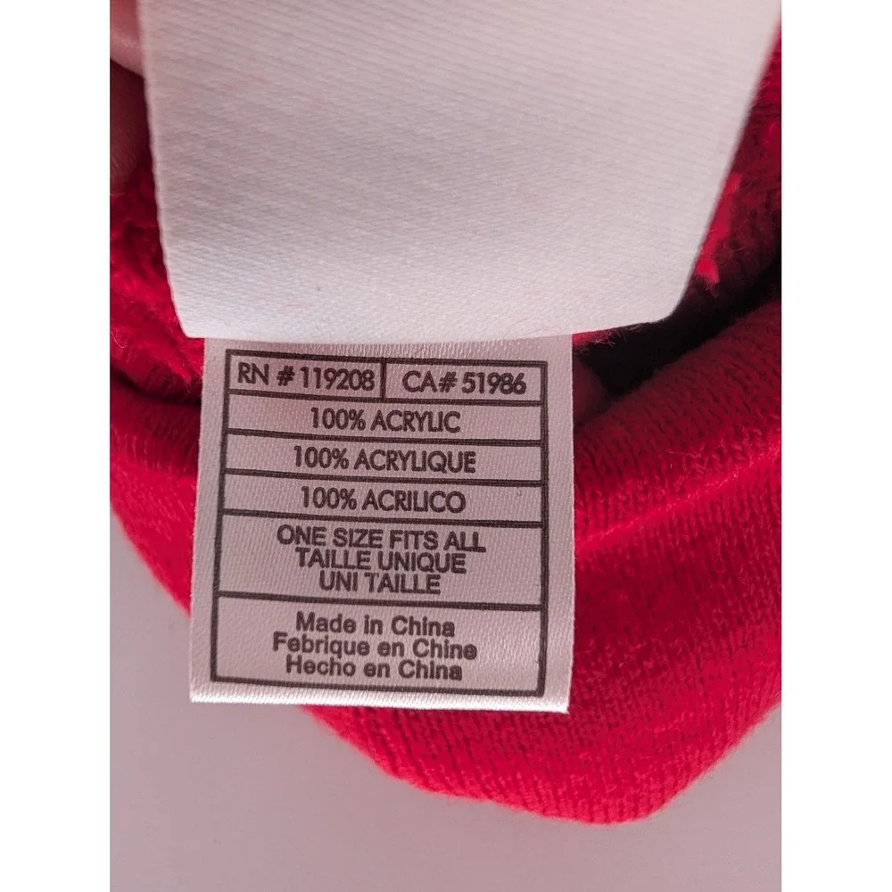 NHL Chicago Blackhawks Beanie Unisex OSFA Red Patrick Kane 88 Pom Pom Hat